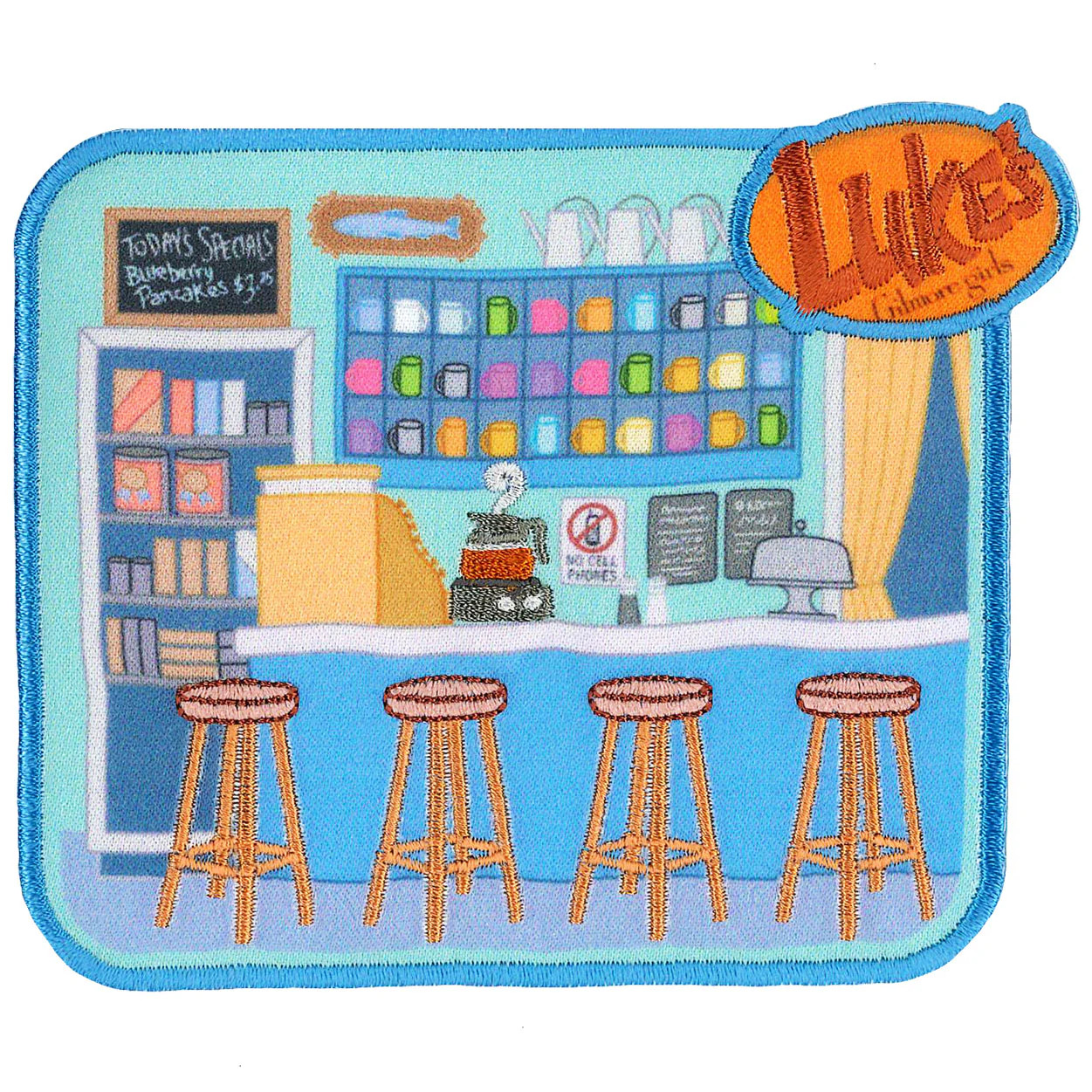 GILMORE GIRLS - LUKE'S DINER - EMBROIDERED PATCH - BRAND NEW - 6027