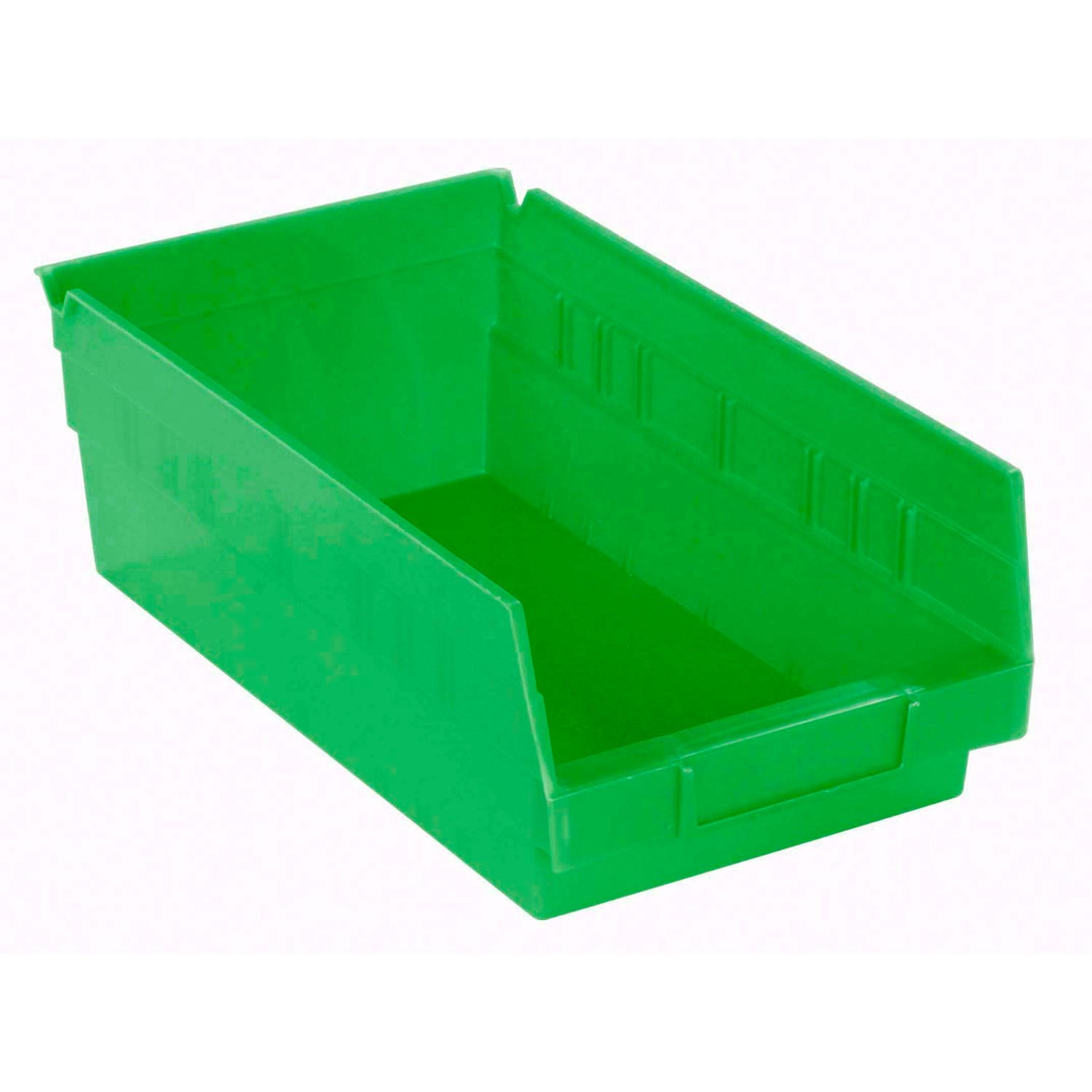 Akro-Mils 30150 Plastic Shelf Bin Nestable - 8-3/8"W x 11-5/8"D x 4"H Green Lot