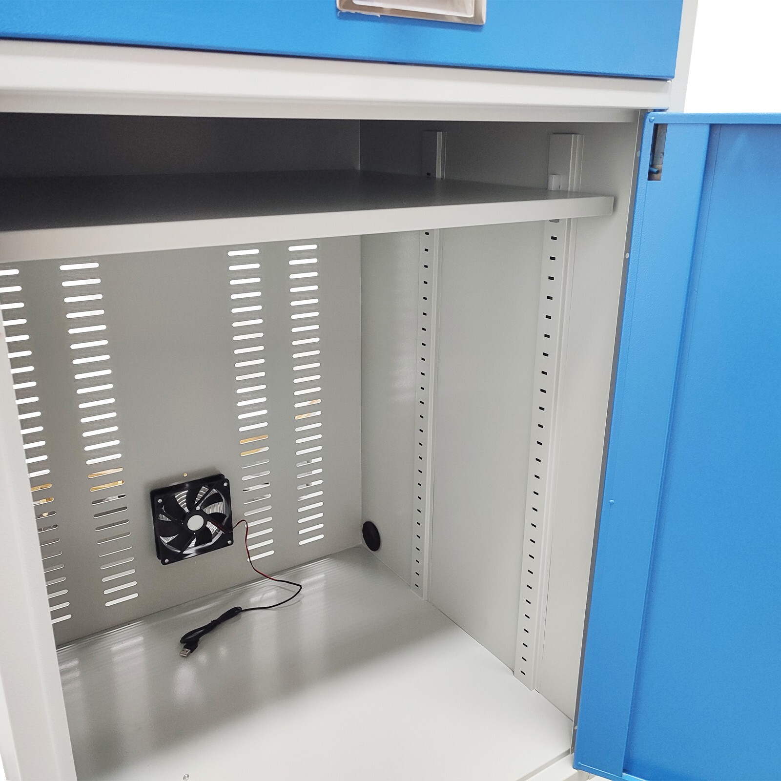 Mobile Security LCD Computer Cabinet Computer Dustproof Anti-theft Cabinet Tools