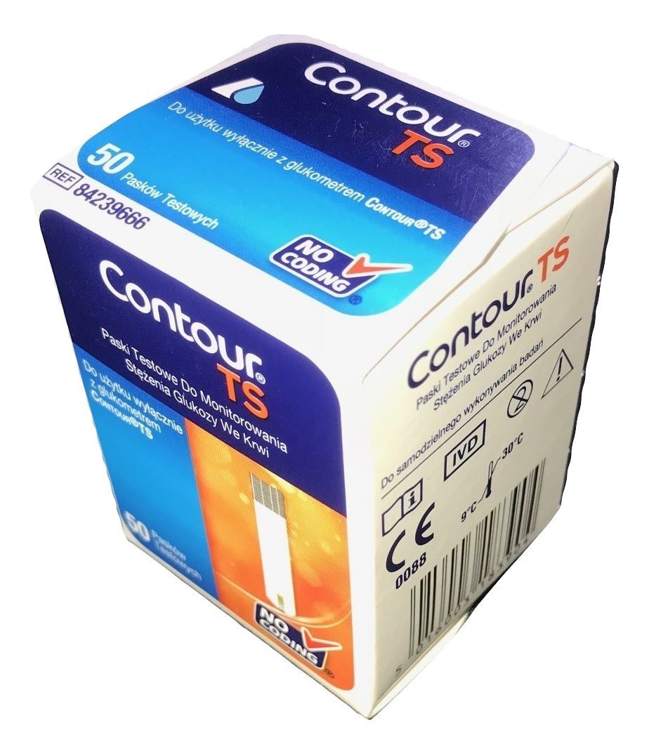 Contour TS Blood Glucose Test Strips For contour TS Meter (x50)