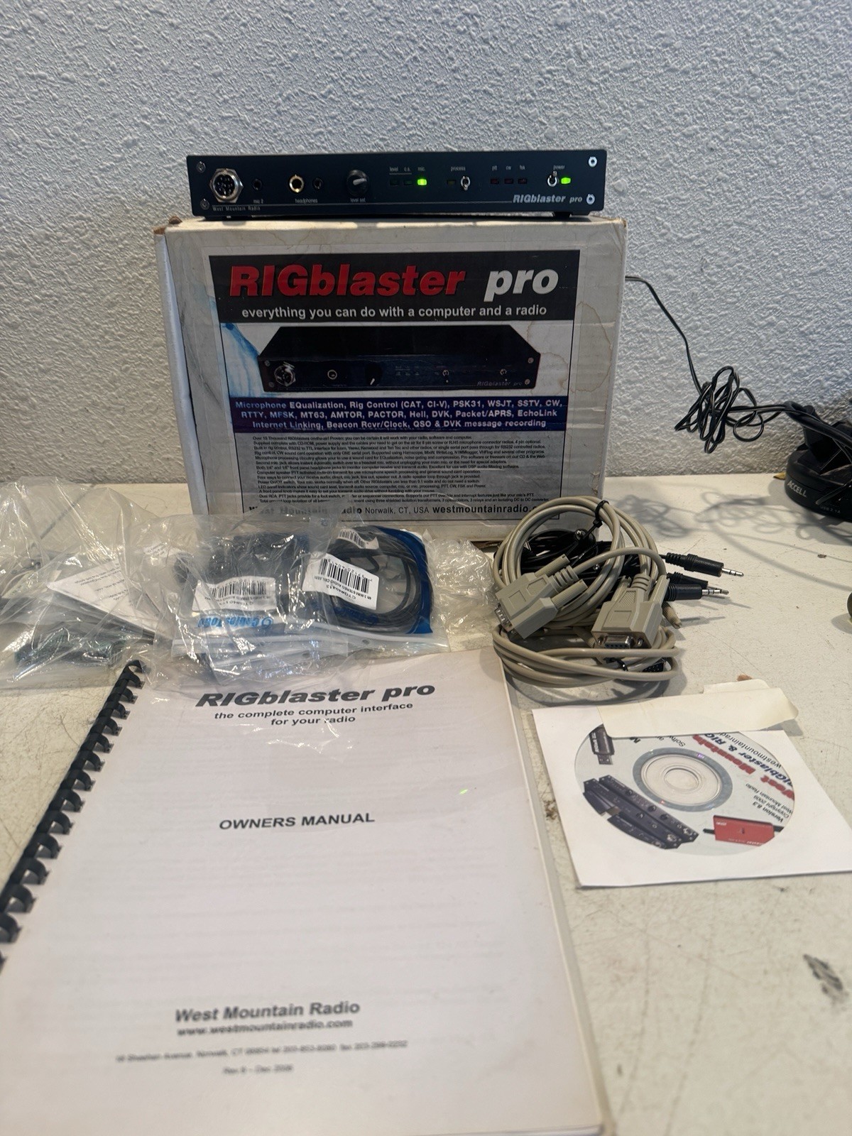 West Mountain Radio RIGblaster Pro Computer Ham Radio Interface with Accessories
