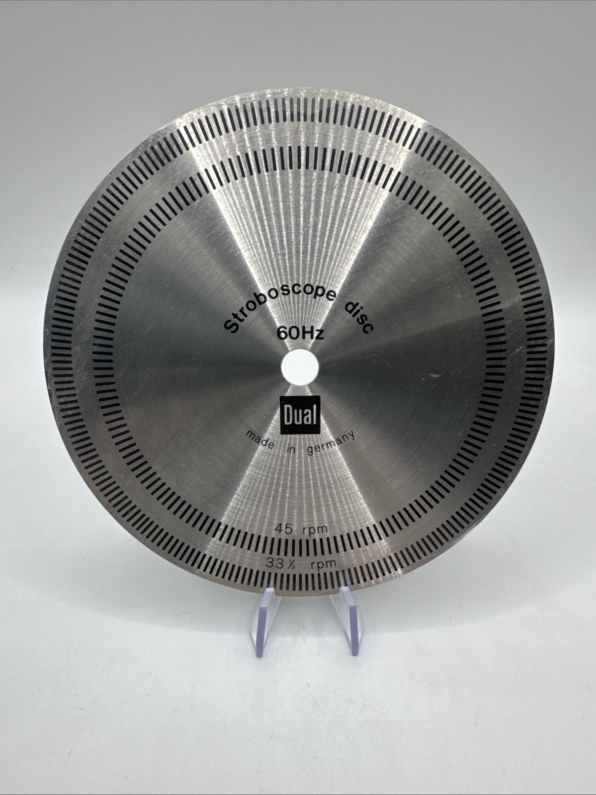 DUAL Stroboscope Disc 45 & 33 RPM 60 Hz / Made in Germany