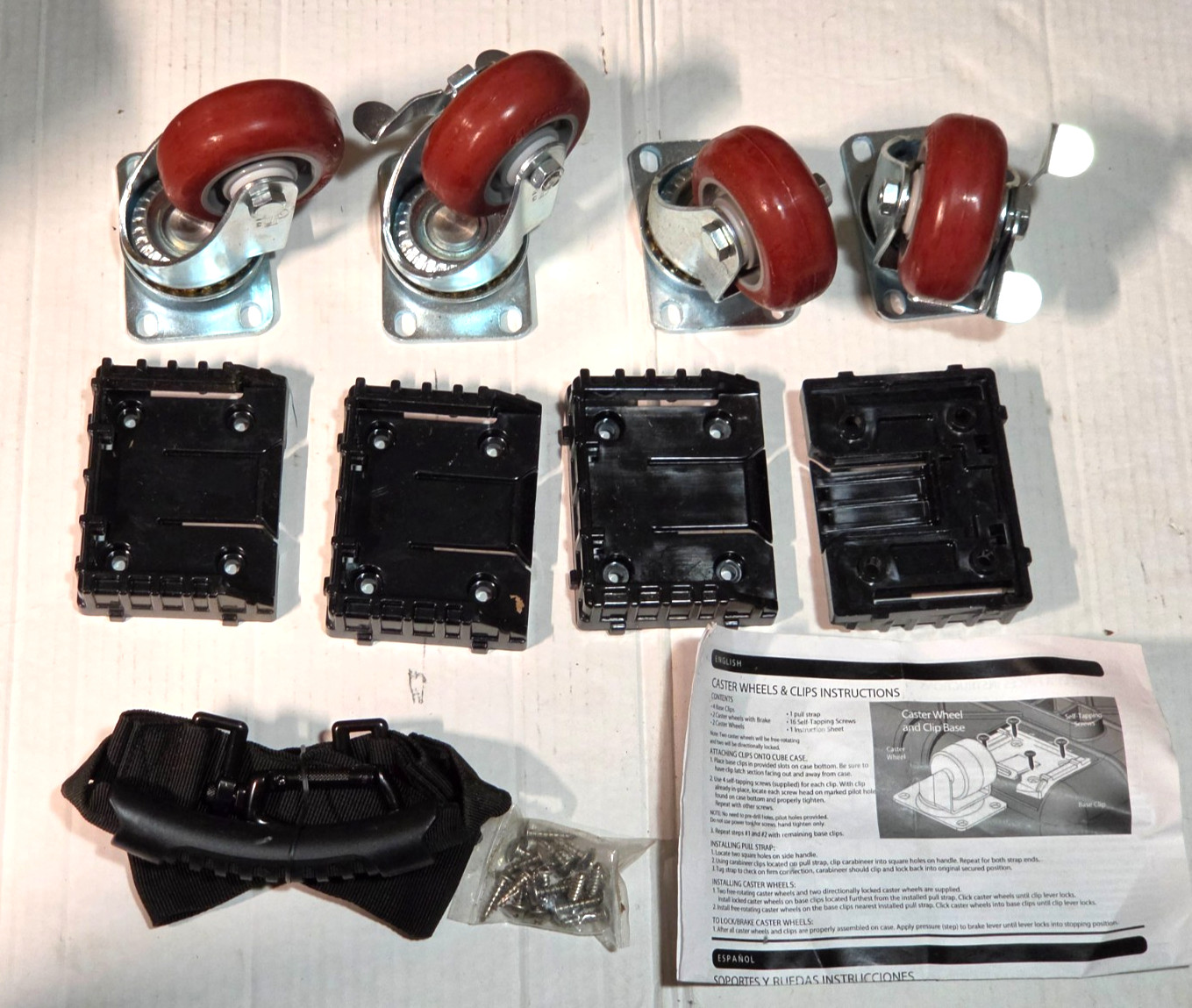 Pelican Castor  Wheel Mobility  0357 Package  #0350-341-000  NOB