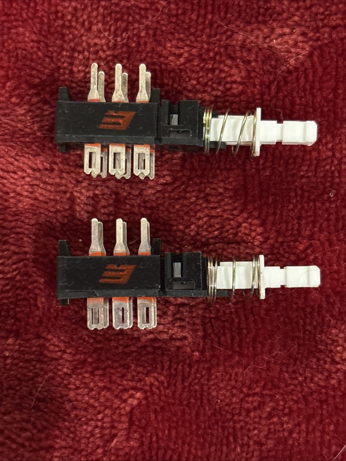 2 Push Button Switch, 2PDT Momentary, Toneluck, E-Switch, PBNN2A35AAG, Ham Radio