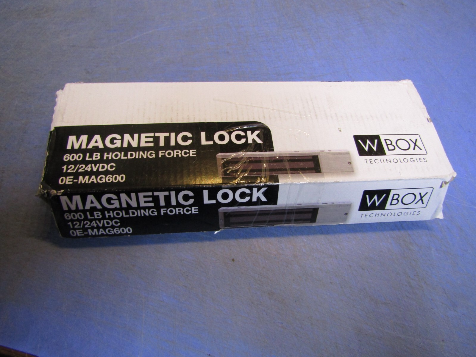 1 – WBox Technologies OE-MAG600 600Lb Electromagnetic Lock. NEW – Open Box and M