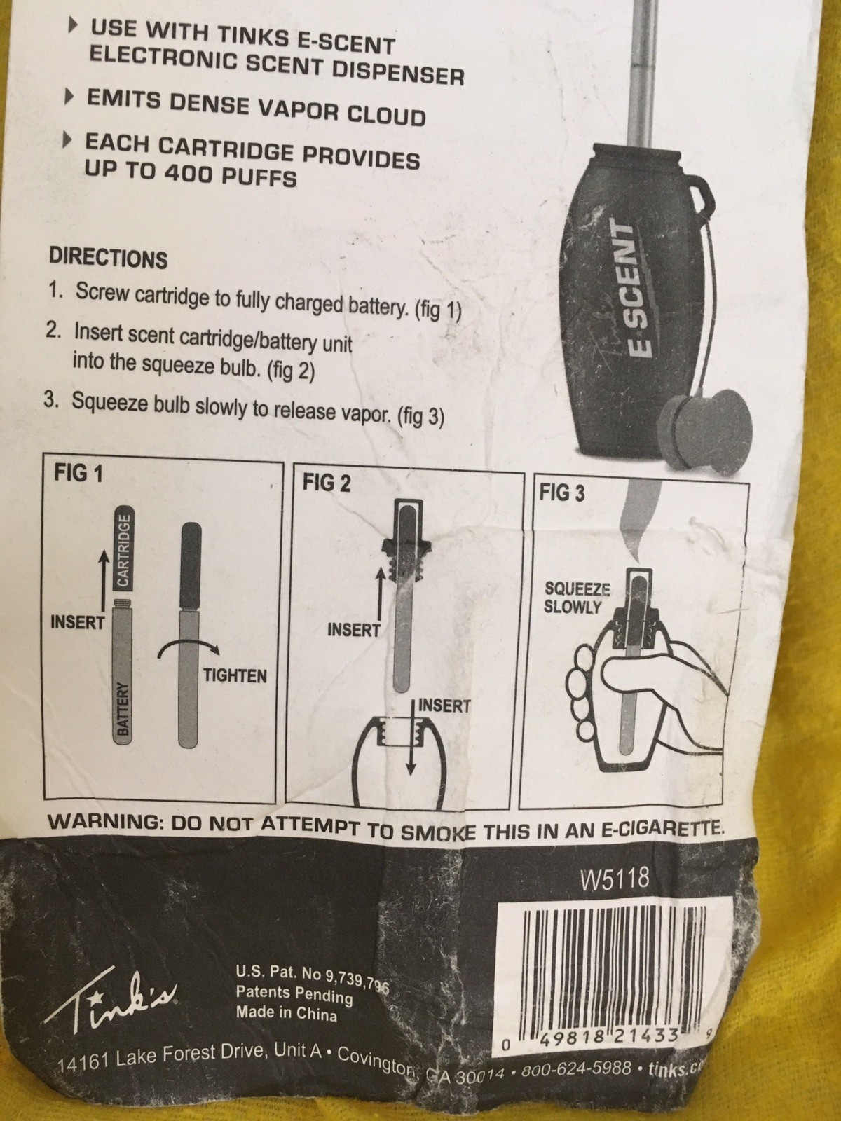 Electronic Wind Detector Cartridges For E-Scent By Tink’s