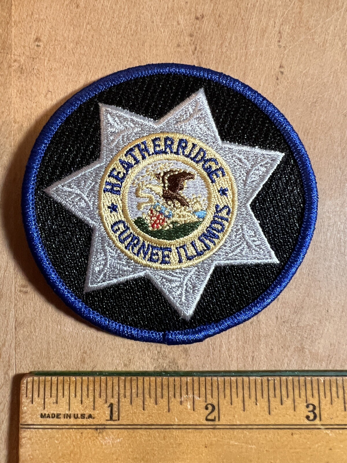 Heathridge Gurnee Illinois IL Police Patch