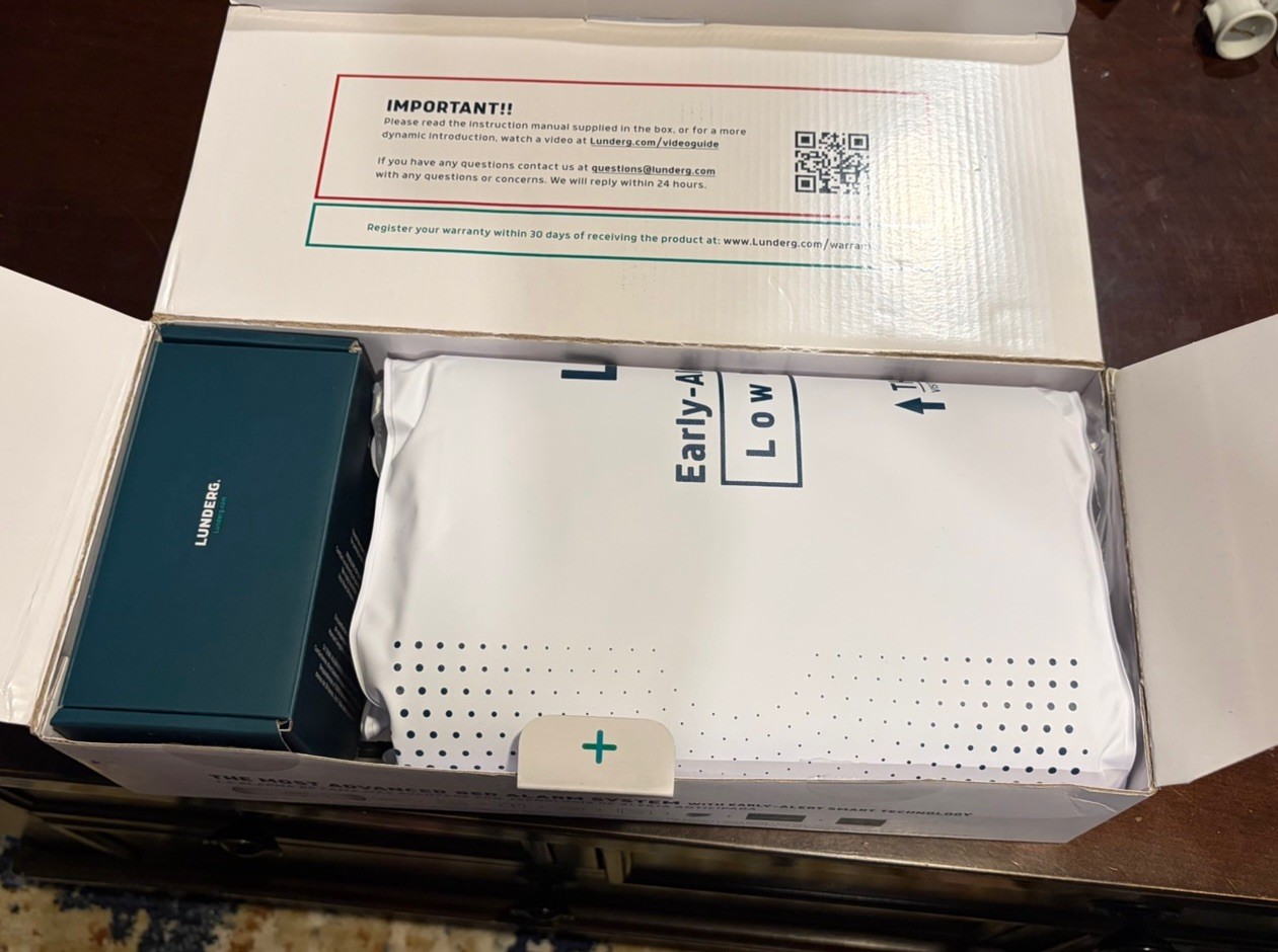 Lunderg Early Alert Bed Alarm for Elderly Adults - Wireless Sensor Pad Open Box.