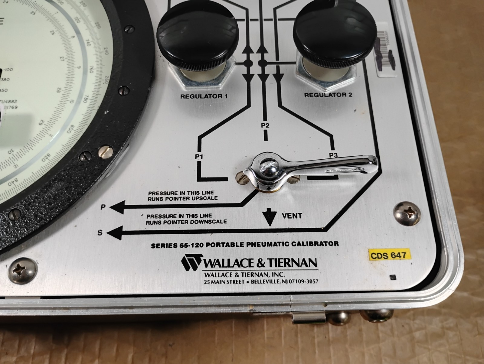 Wallace & Tiernan Series 65-120 Portable Pneumatic Calibrator - UNTESTED SURPLUS