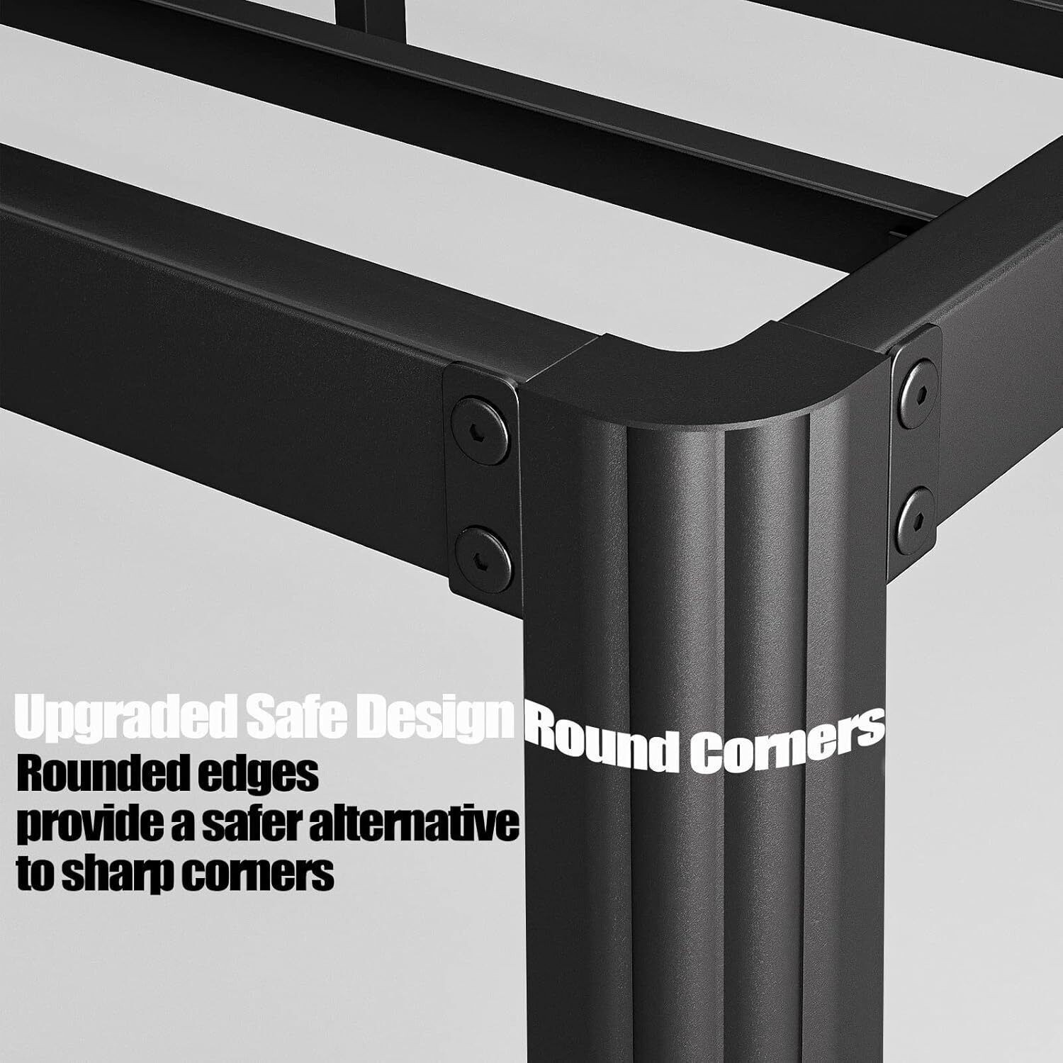 14" Full Size Bed Frame No Box Spring Needed Heavy Duty Metal Platform Bed Frame