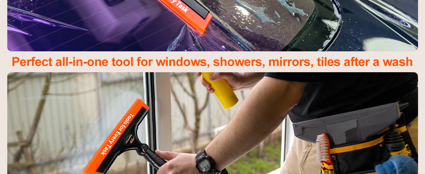 Window Tint Squeegee 8.3-Inch Silicone Squeegee for Car Windows, Window Tint