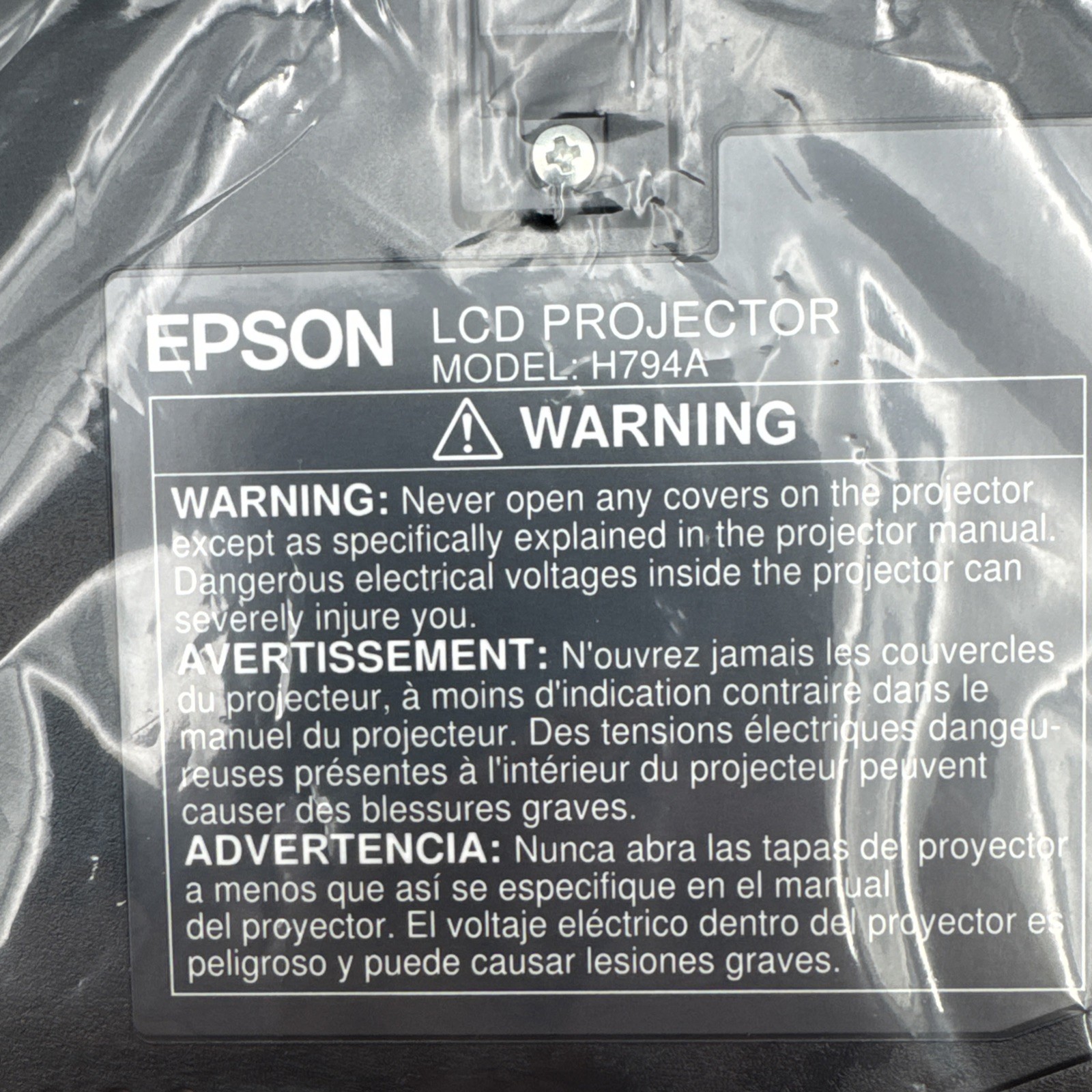 Epson Powerlite 1781W H794A Wireless 3LCD Black Projector
