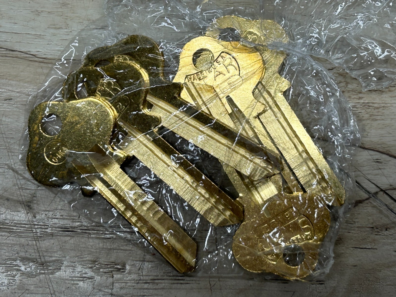 STAR Locksmith Supplies 6IL2 Brass Key Blanks Set Of 6 Made In USA NOS