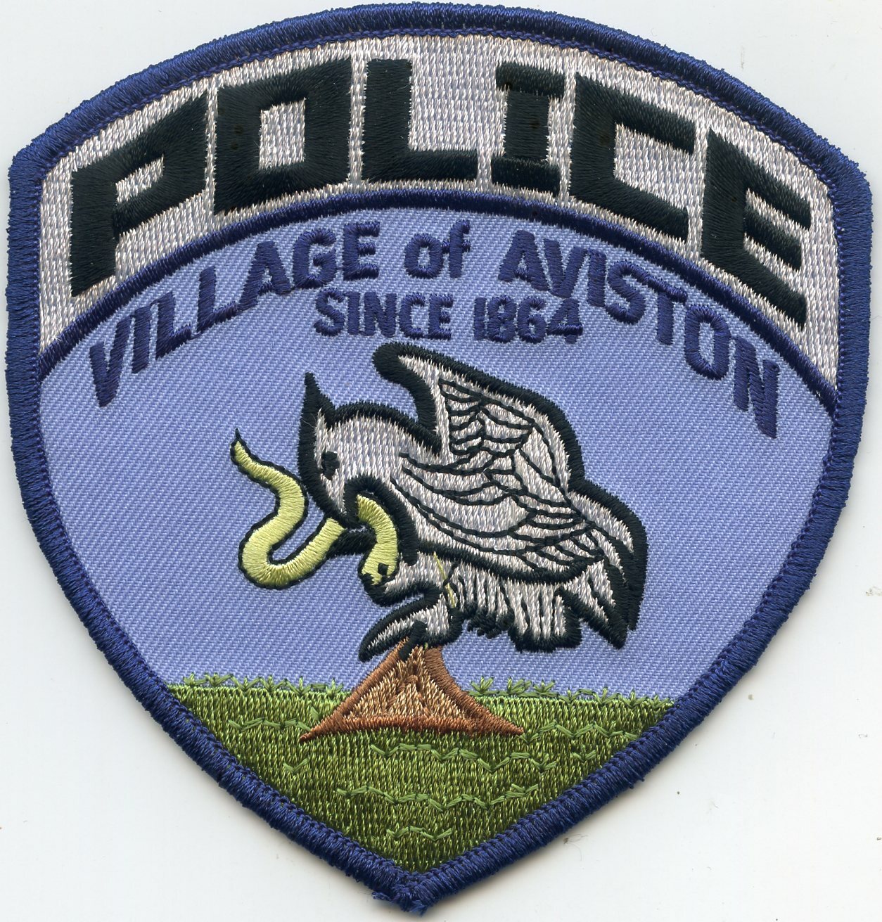 AVISTON ILLINOIS IL POLICE PATCH