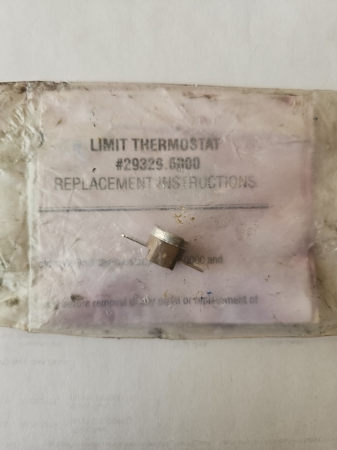 Bunn Limit Thermostat  # 29329.0000