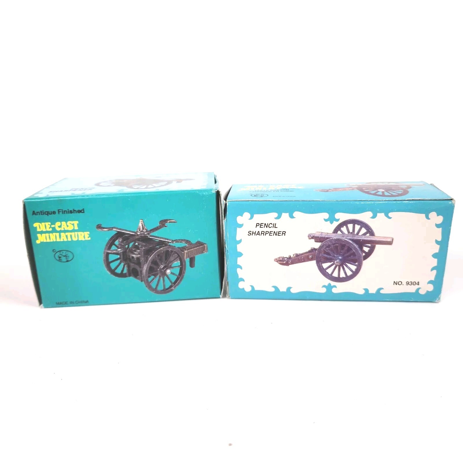 Die Cast Miniture Pencil Sharpeners Civil War Set Of 2