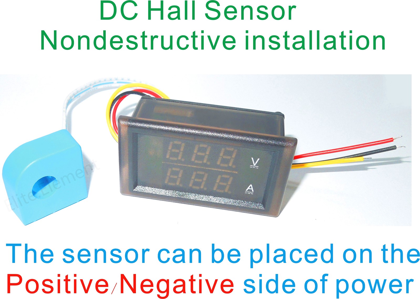 DC Meter With Current Transformer Bidirectional Current ± 100A Voltage 0-100V