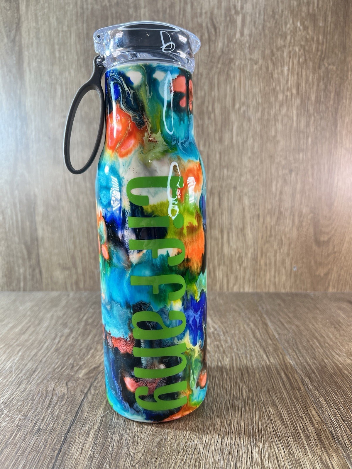 New Stainless Steel Bottle W/ Strap, Custom Made “Tiffany”