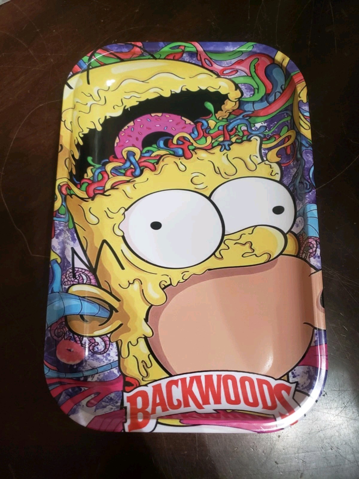NEW Limited Edition Melting Homer Backwoods Rolling Tray Medium 50% off 2