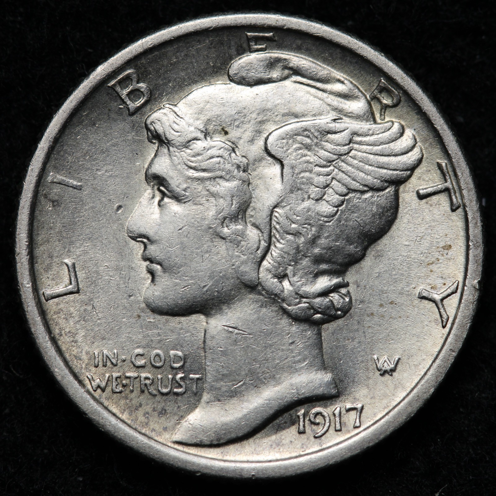 1917-S Mercury Silver Dime UNC *UNCIRCULATED* MS E375 AIHY