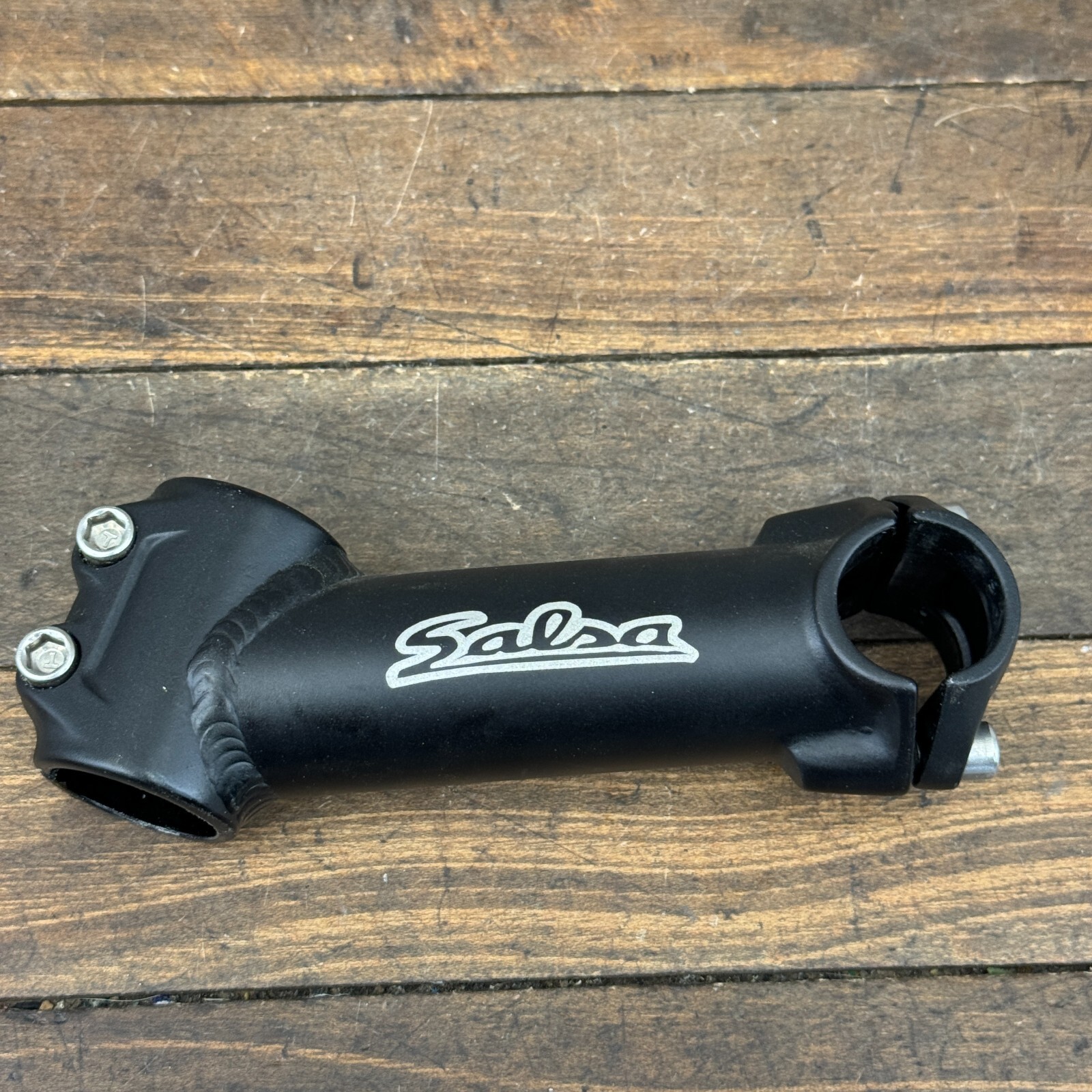 Vintage Salsa Riser Stem 1 1/8 in Threadless  25.4 mm 115 mm Reach Black 1990s