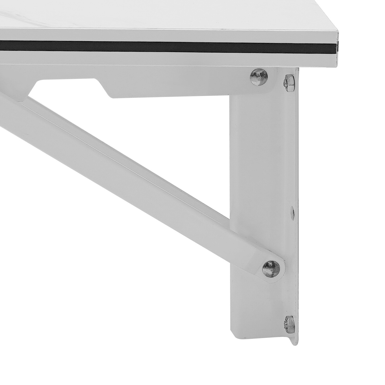 Folding Wall Mounted Laptop Desk with Brackets Space Saving Foldable Table US~