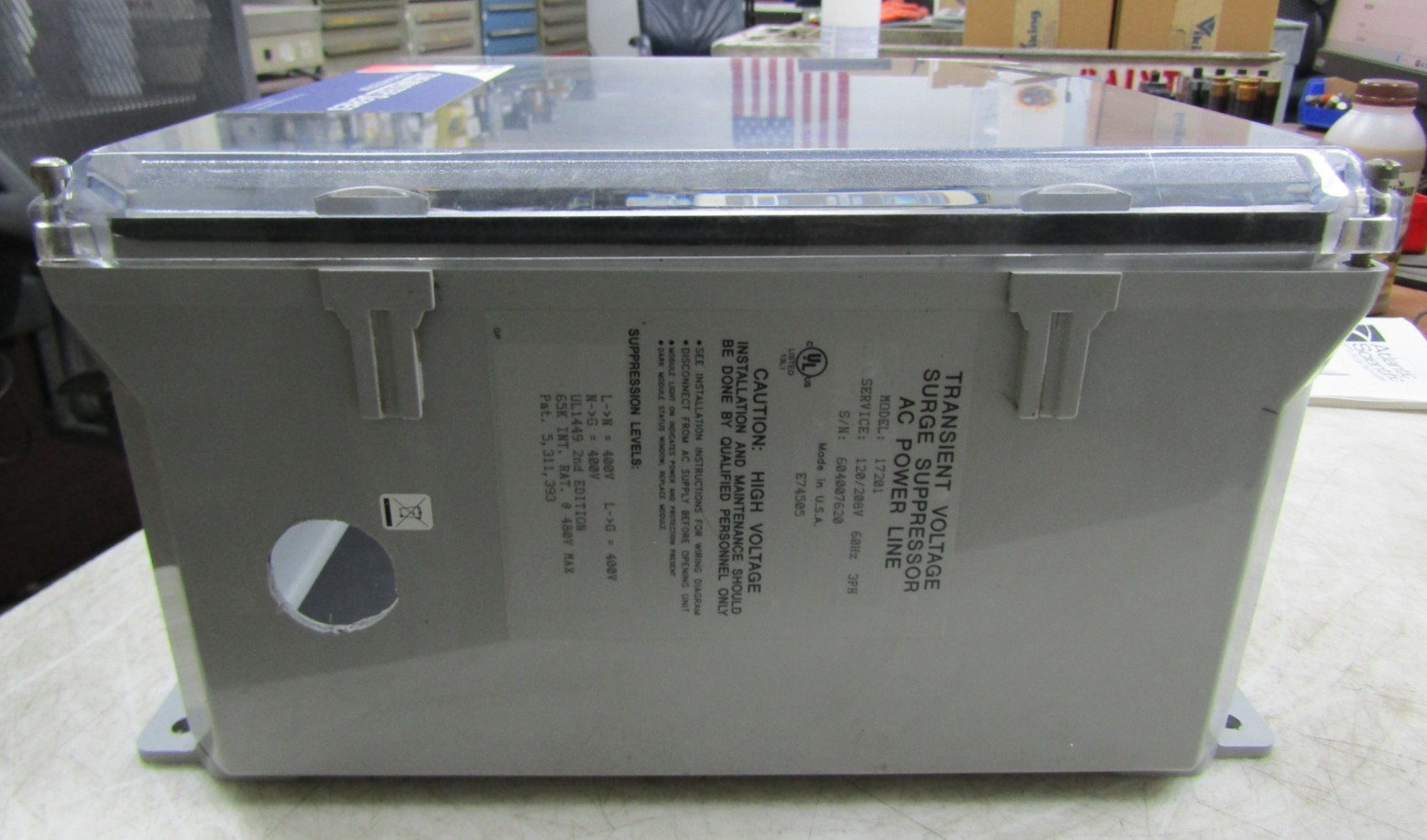 💥ATLANTIC SCIENTIFIC ZONEMASTER AC PANEL TRANSIENT SURGE SUPPRESSOR 17201