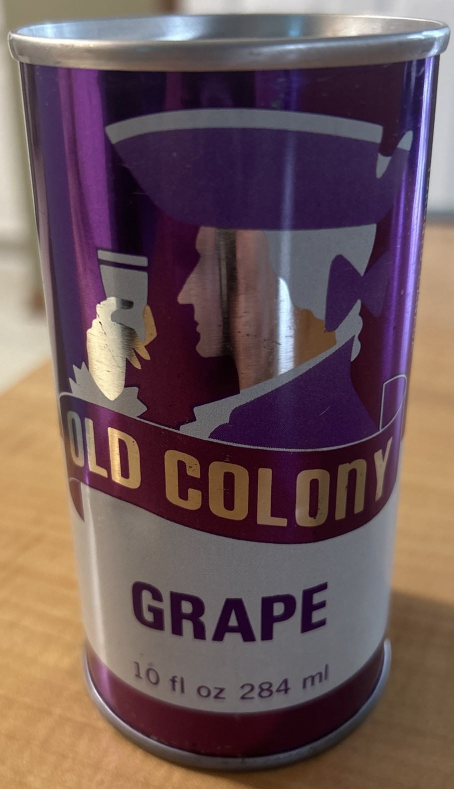 Vtg OLD COLONY Grape/Raisin Empty 10oz. Steel Soda Can, Toronto, Canada Rare!