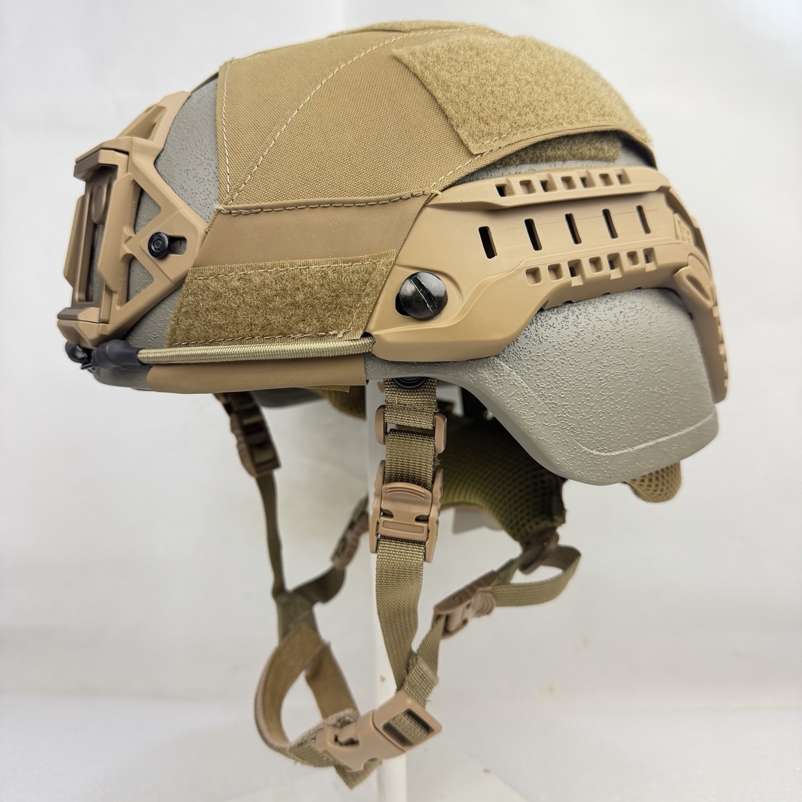Large FDE Coyote Brown ACH Ballistic Military Advanced Combat Helmet MICH New