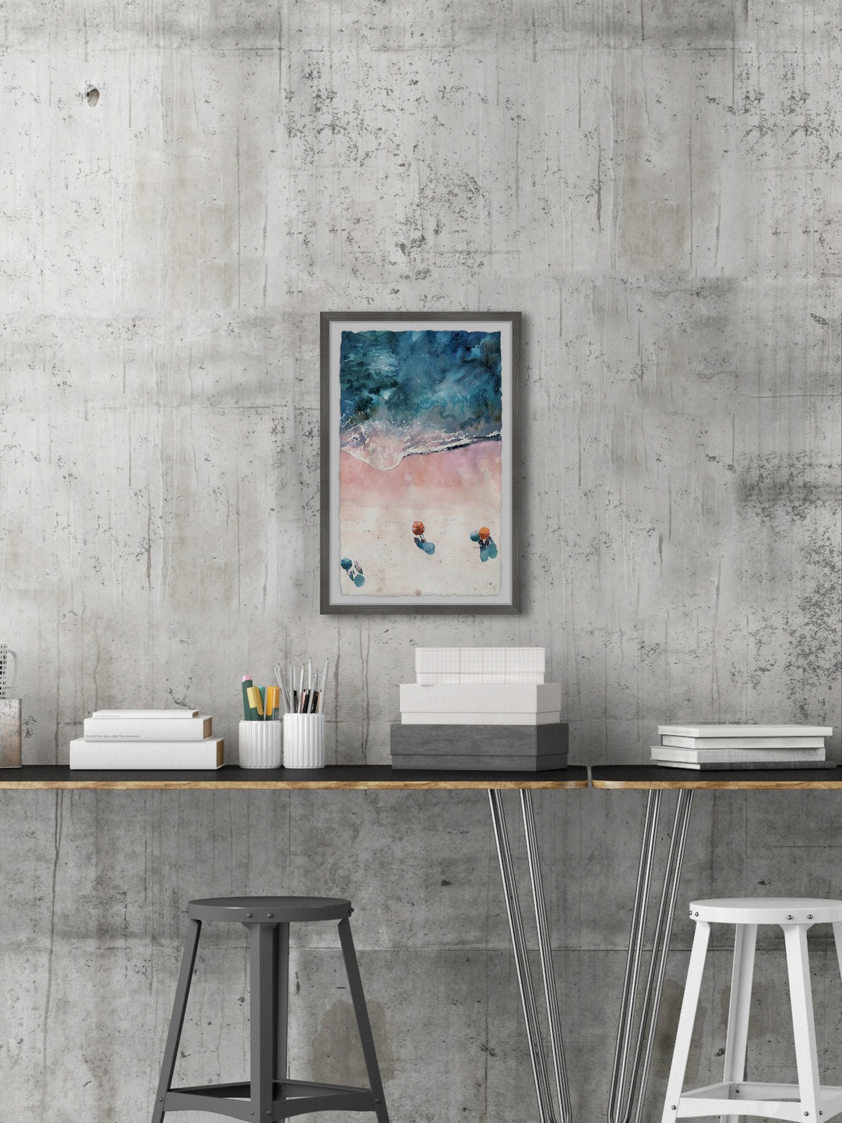 Marmont Hill Sunshine at the Beach Framed Painting Print 12x18