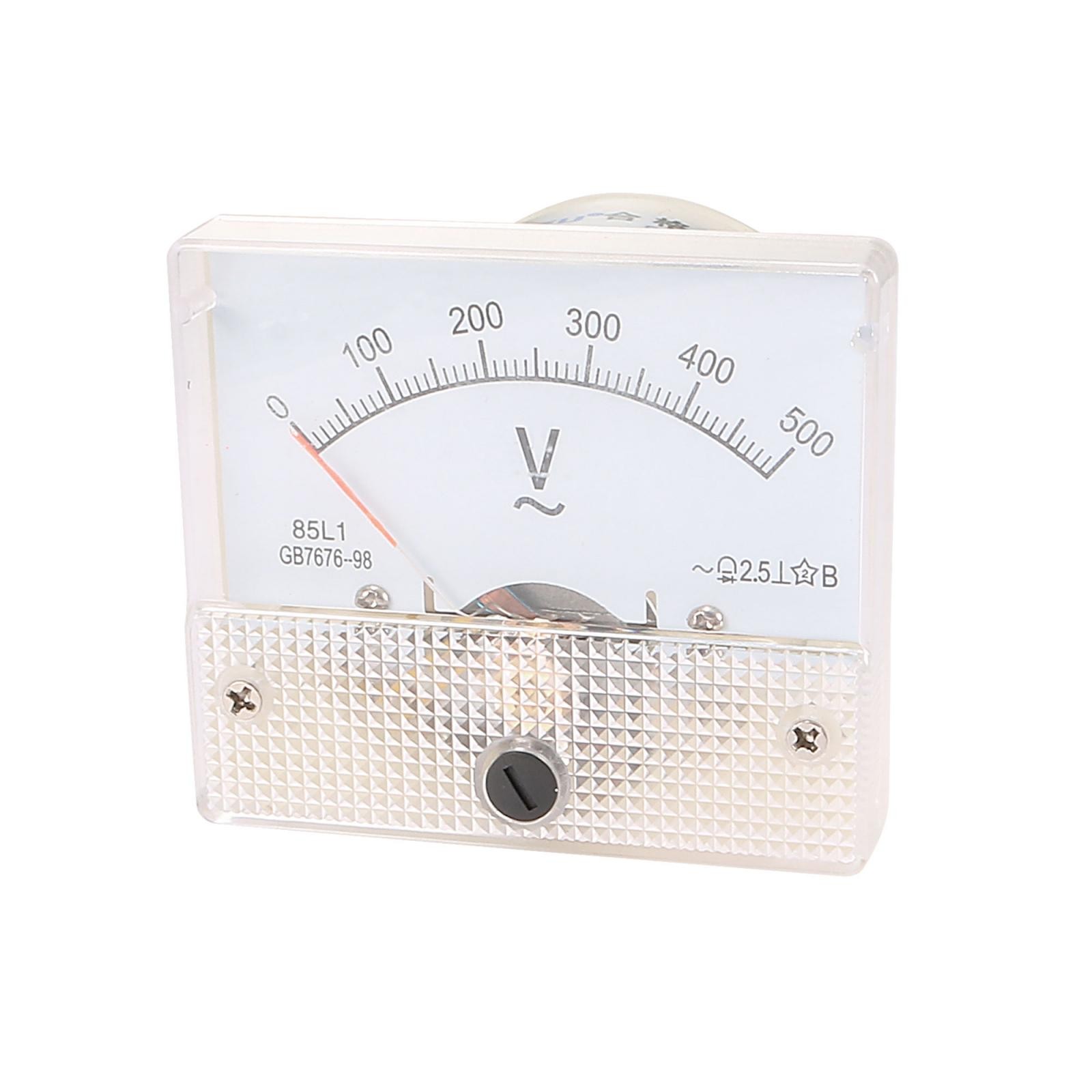 AC 0-500V Class 2.5 Analog Panel Voltmeter Voltage Meter Measuring Gauge