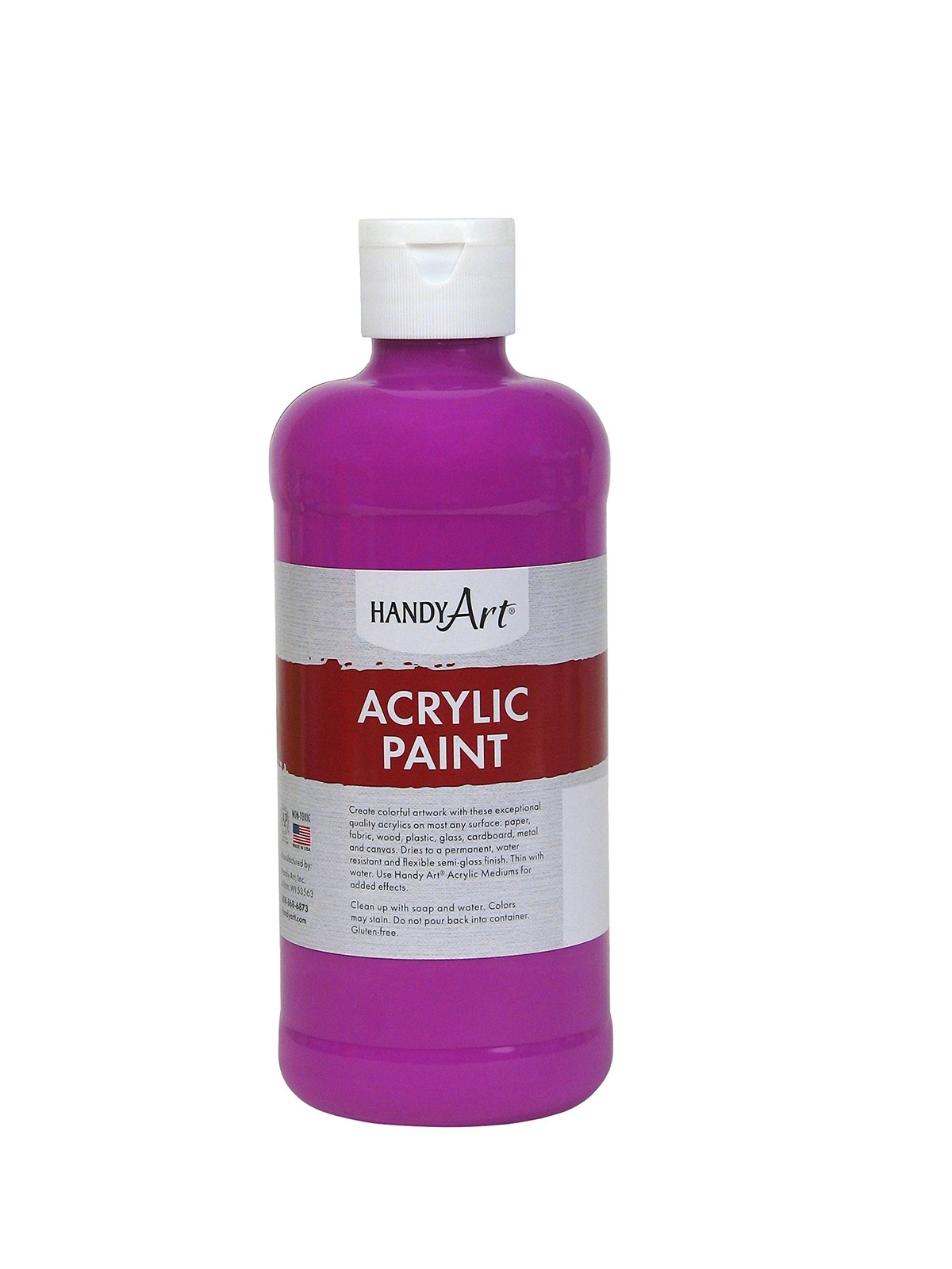 Handy Art Student Acrylic 16 Fluid Ounces (Pack of 1), Fluorescent Violet