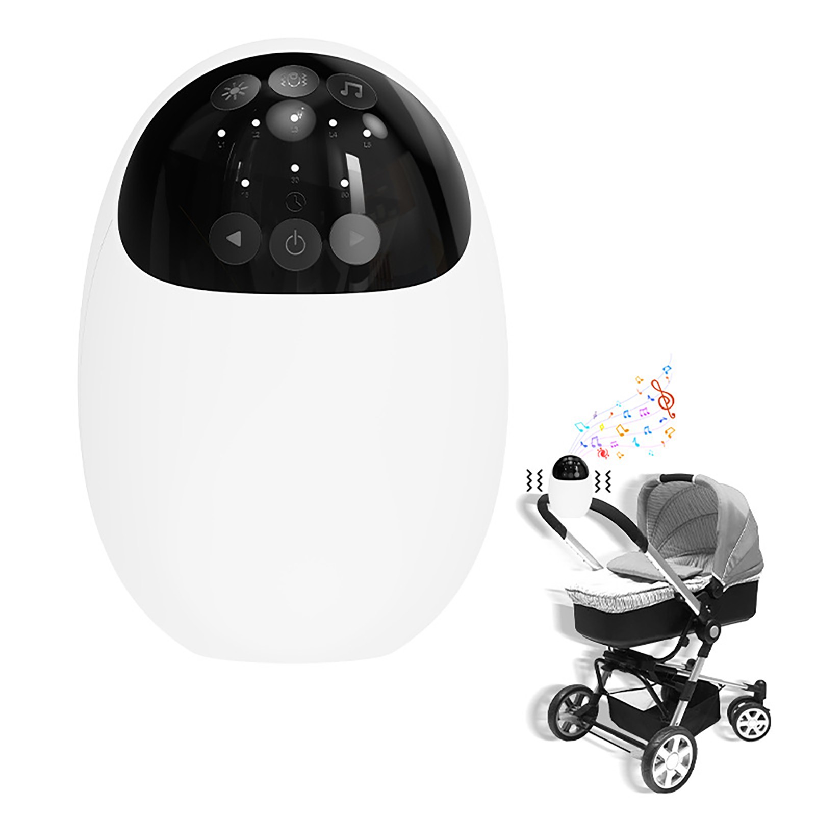 Electric Baby Stroller Rocker Rechargeable Baby Sleep Aid Sleep Soothing Device