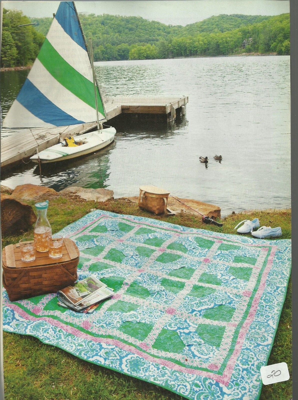 A0289  DAY AT THE LAKE QUILT PATTERN/INSTRUCTIONS