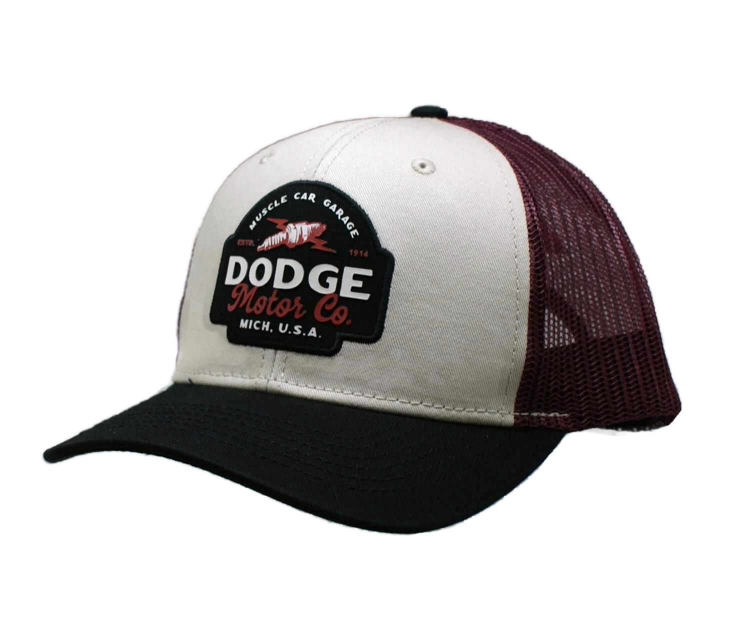 Hat - Dodge Motor Co. High Density 3d Patch Ball Cap Cotton Twill Hat