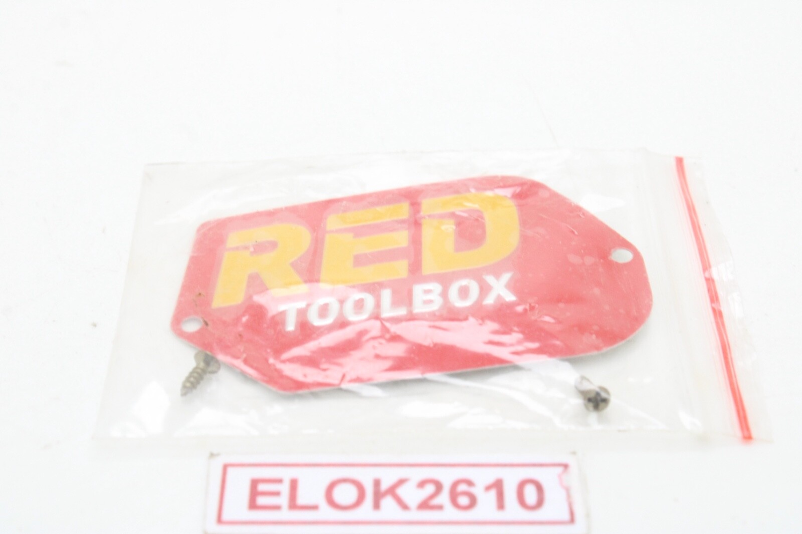 RED TOOLBOX  Tool Box Badge Insignia Logo w/Screws