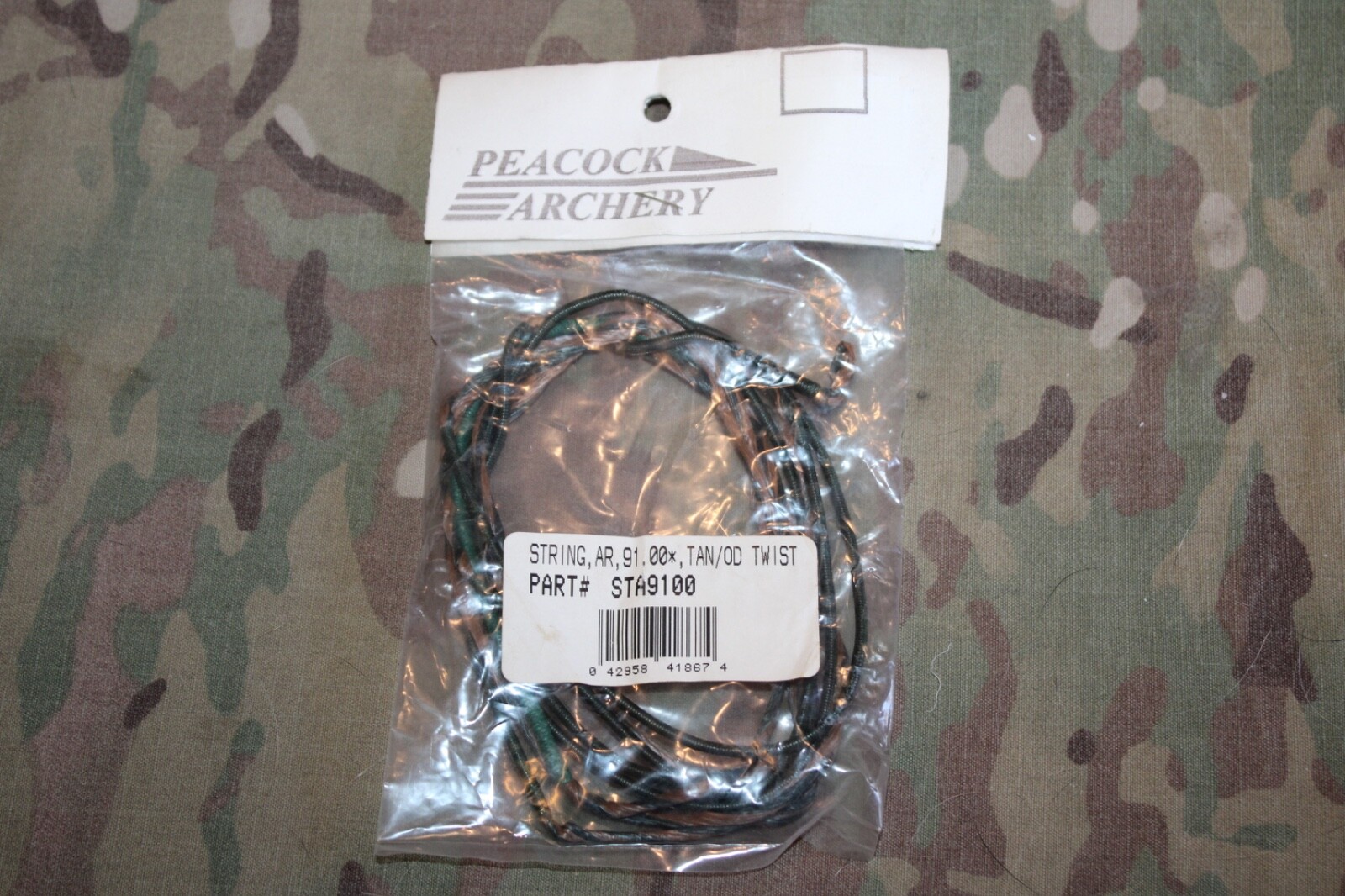 Custom Bow String 91" STA9100 TAN/OD Twist