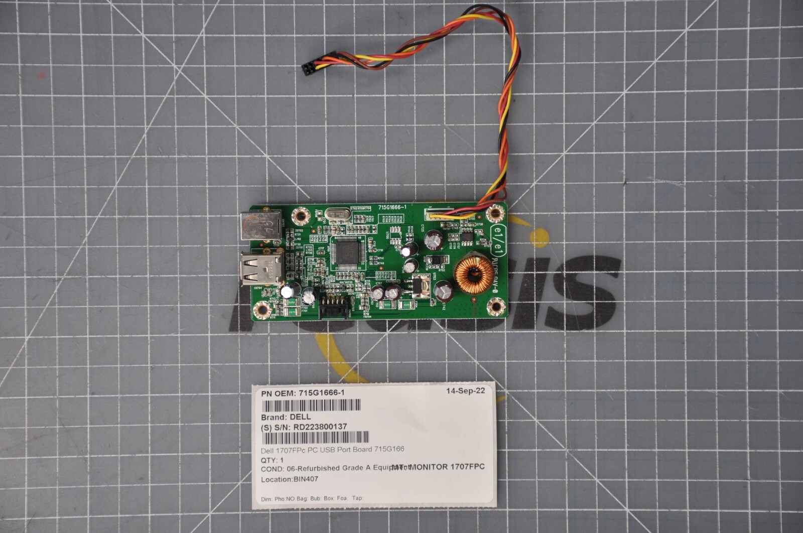 DELL MONITOR 1707FPC PC USB Port Board Grade A 715G1666-1