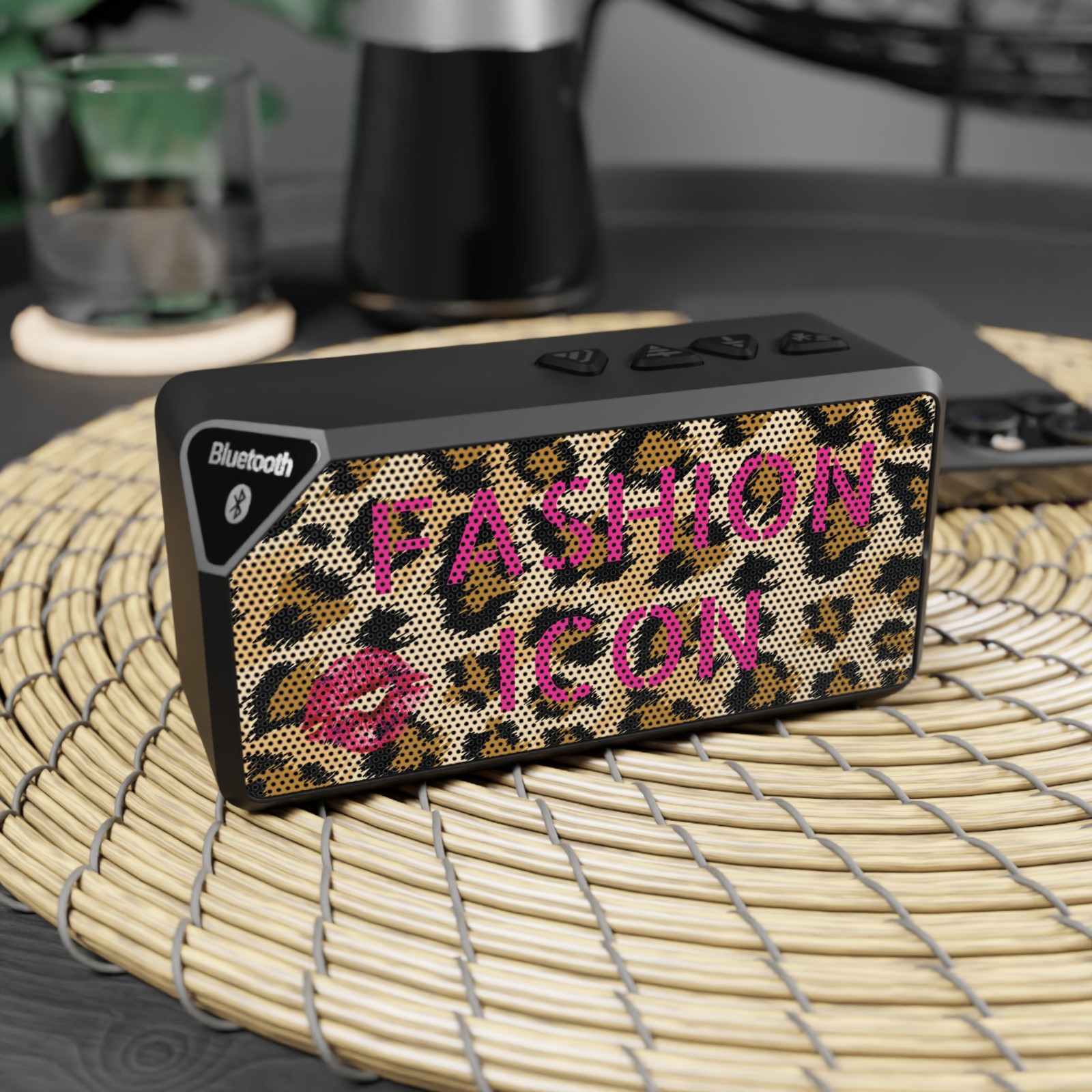 Leopard Print Fashion Icon Bluetooth Speaker