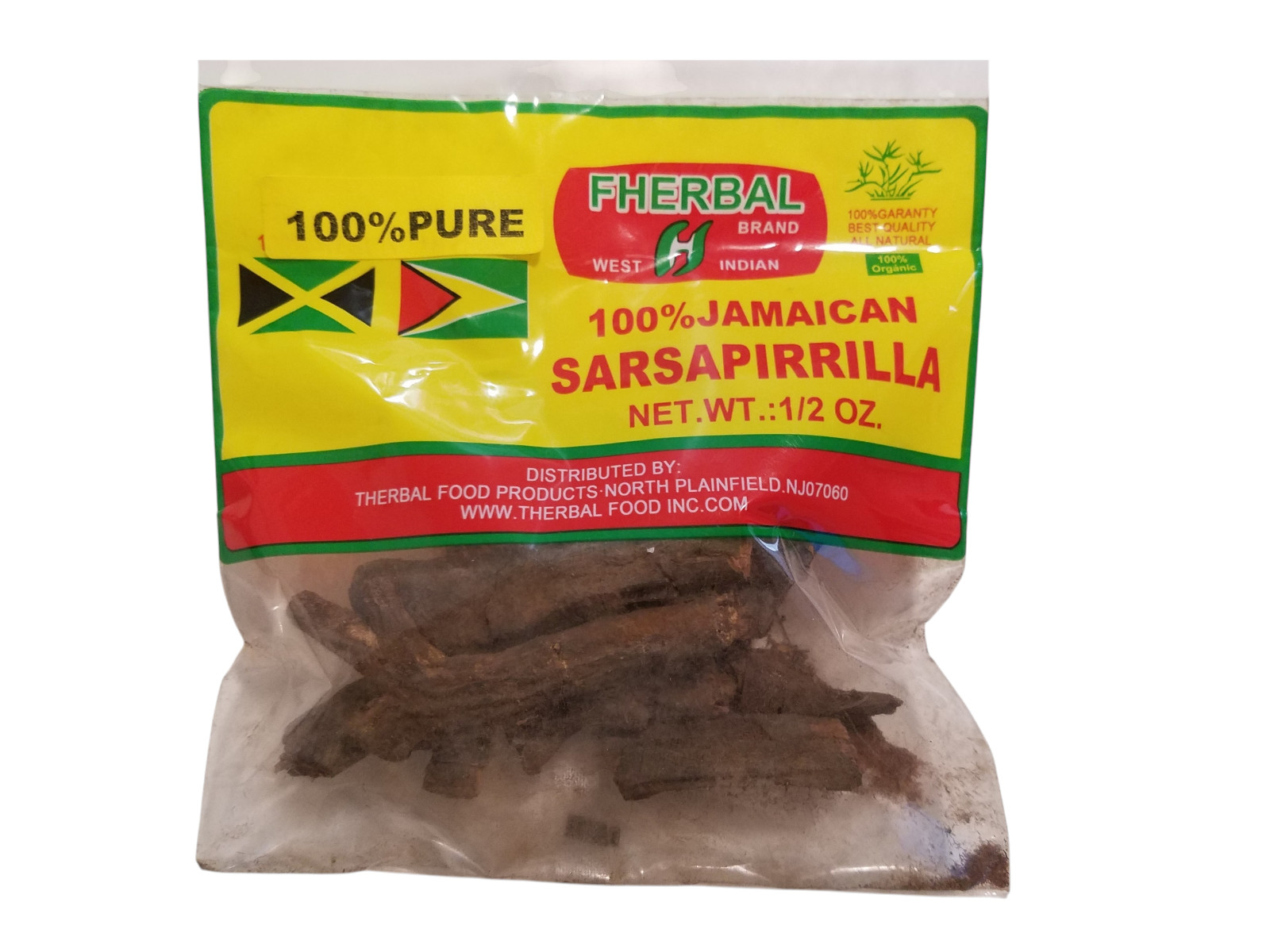 100% Natural Jamaican SARSAPIRRILLA ROOT Tea Smilax Zarzaparrilla Jupicanga 14 g