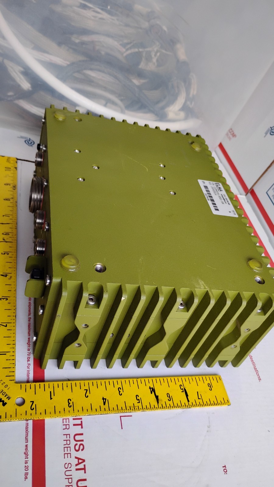 ELMA COMSYS-5001-SR Aerospace Digital Processor Unit Computer WITH CABLE MADE US