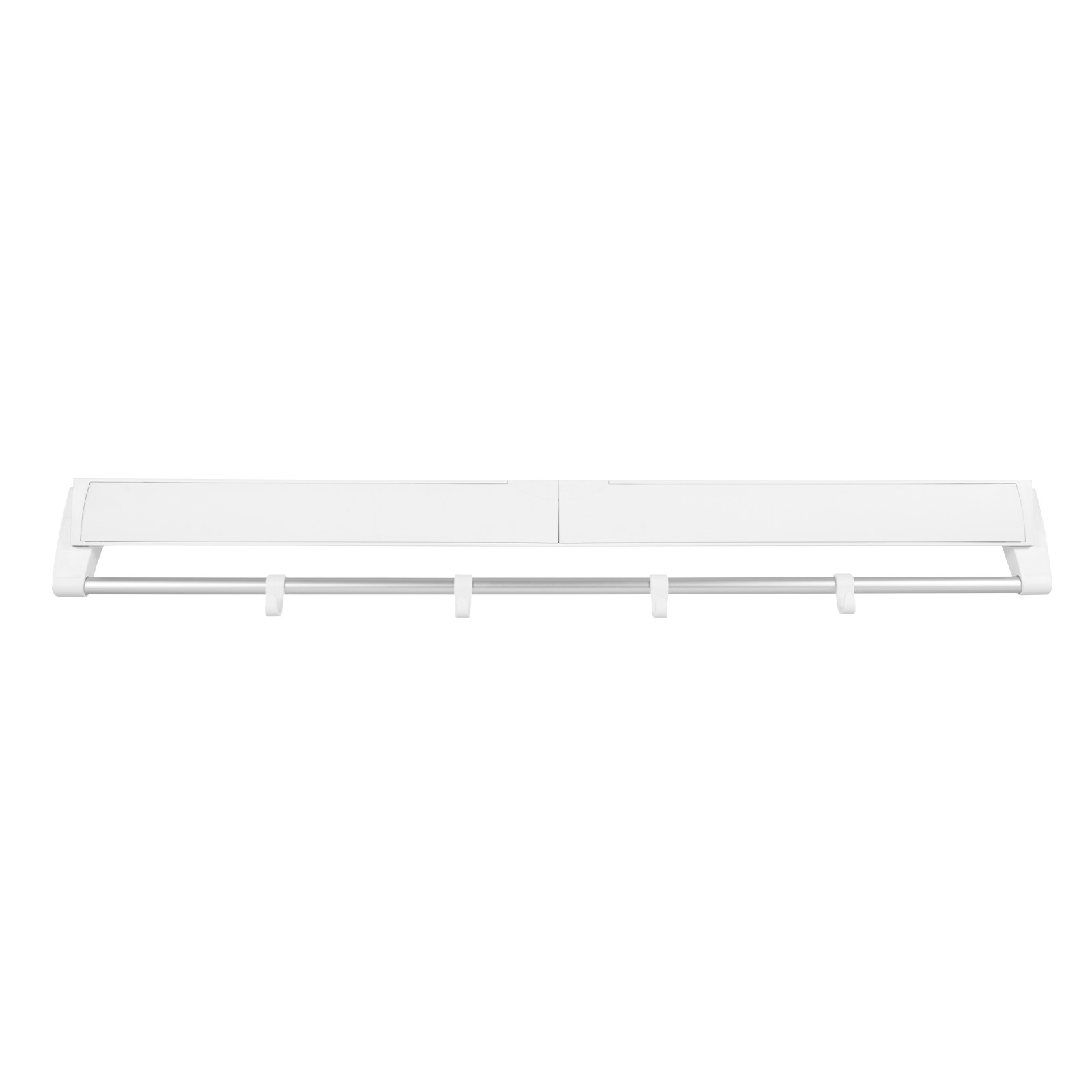 Wall-mounted Laundry Clothes Storage Drying Rack Retractable Dryer Hanger White