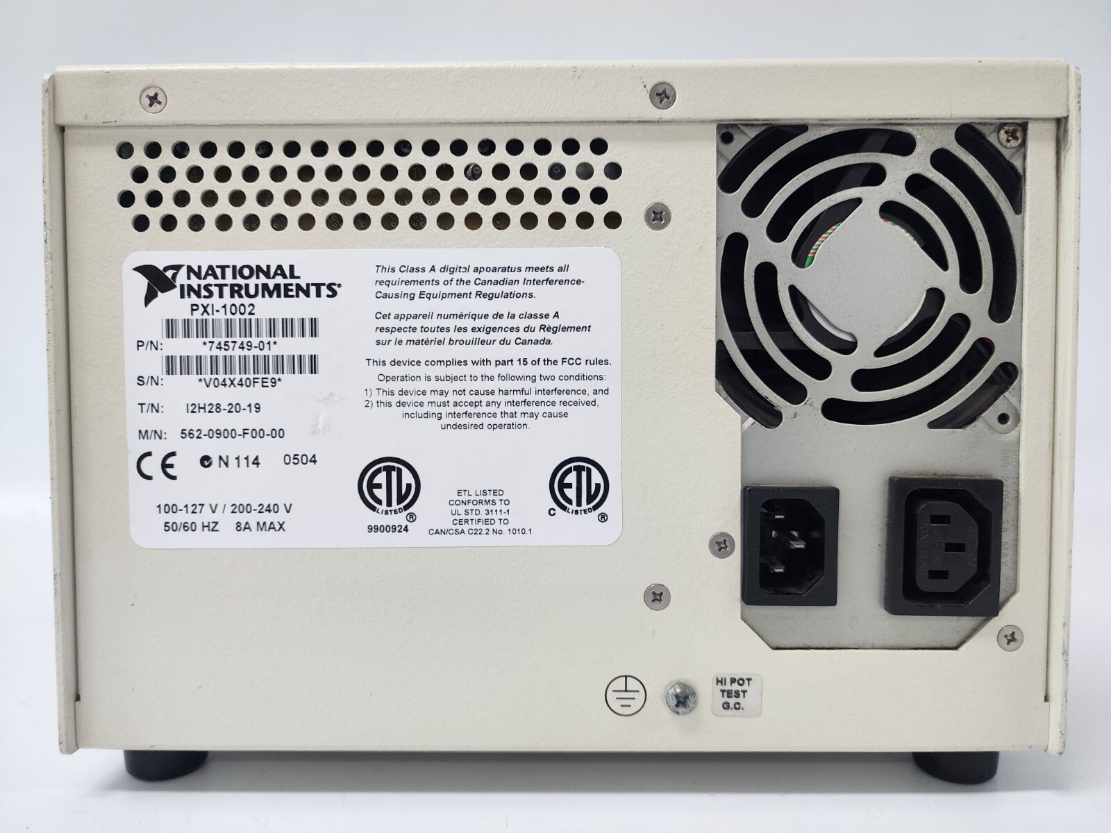 Ni PXI-1002 PXI Chassis, Pxi-8331 Interface Module