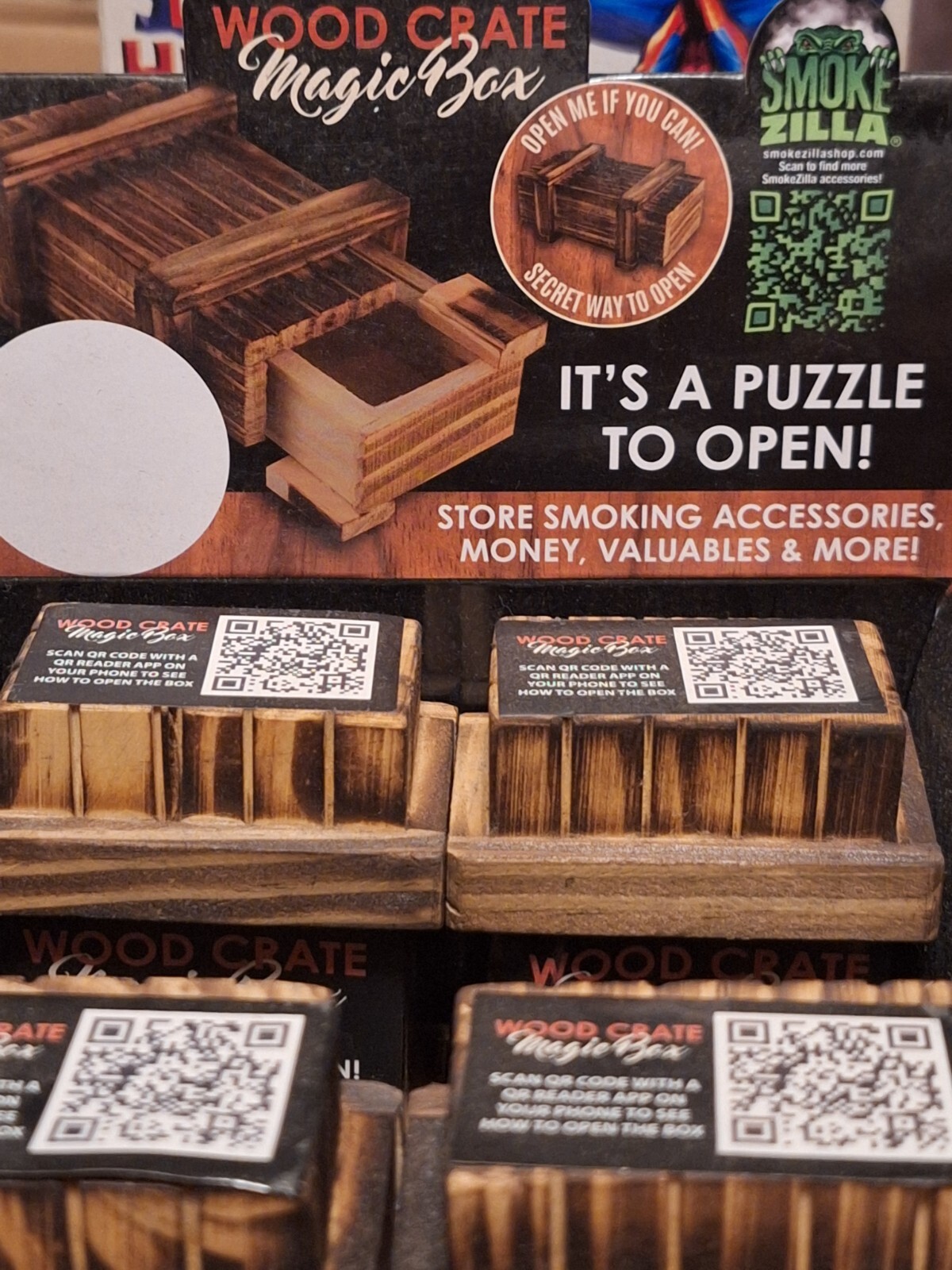 Wood Crate Magic Puzzle Box