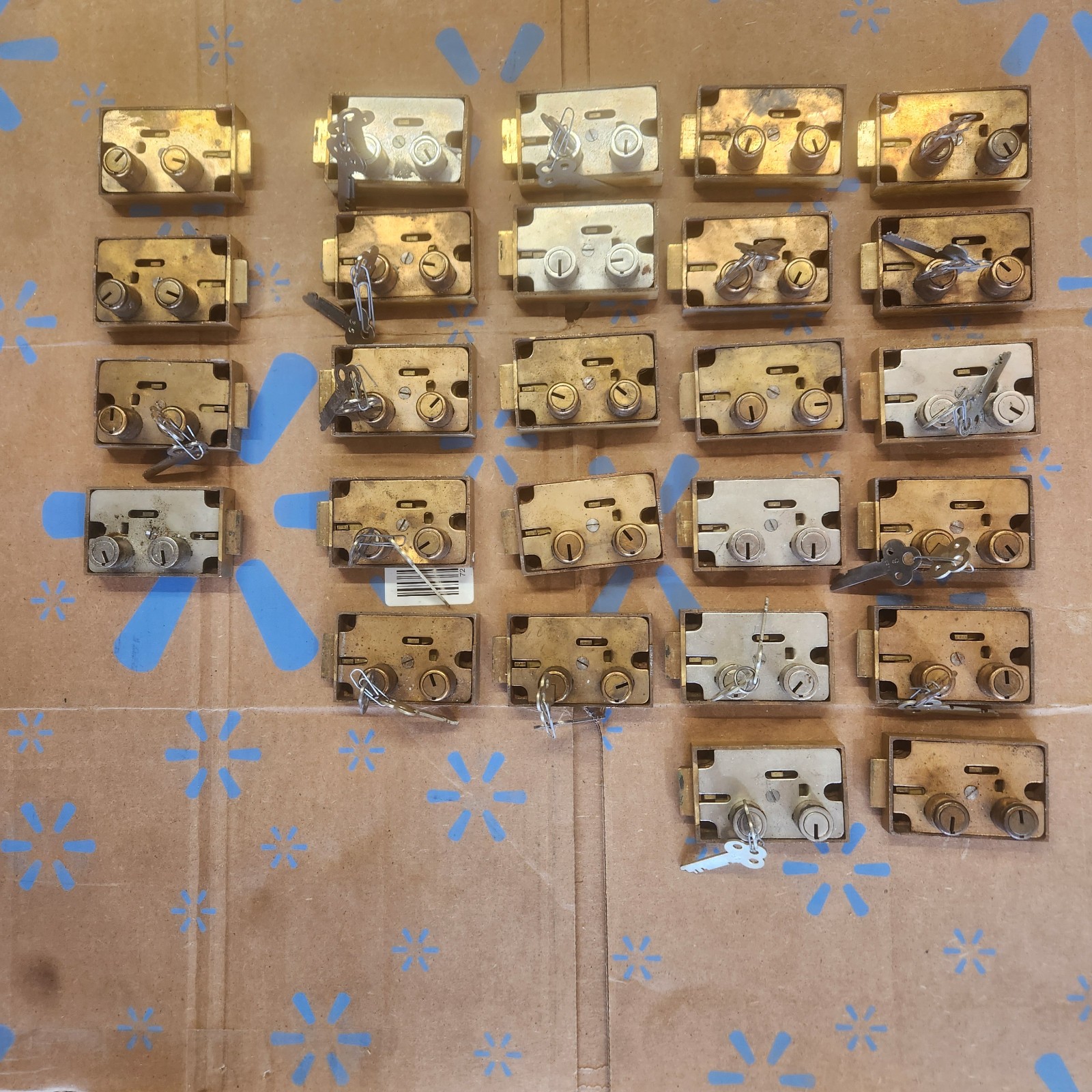 22 RH Yale and 4 LH Yale style Safe Deposit Locks - Bank Vault -