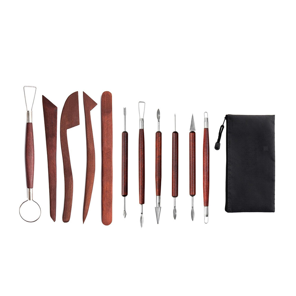12pcs Clay Sculpting Tools Ceramic DIY Pottery Carving Tool for Beginners