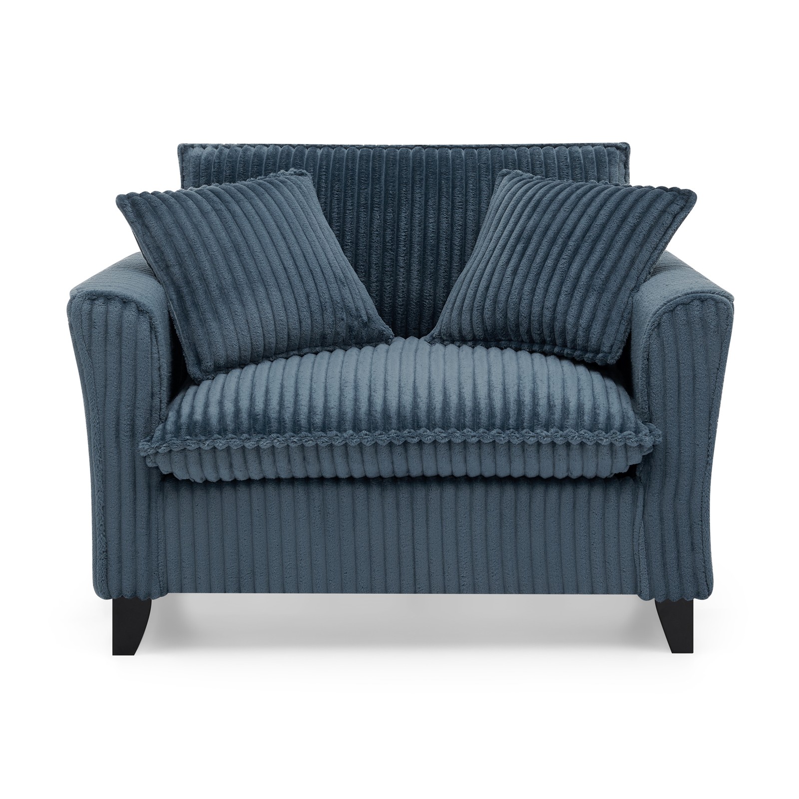 Single Person Sofa Chair with Backrest & Armrests - Blue