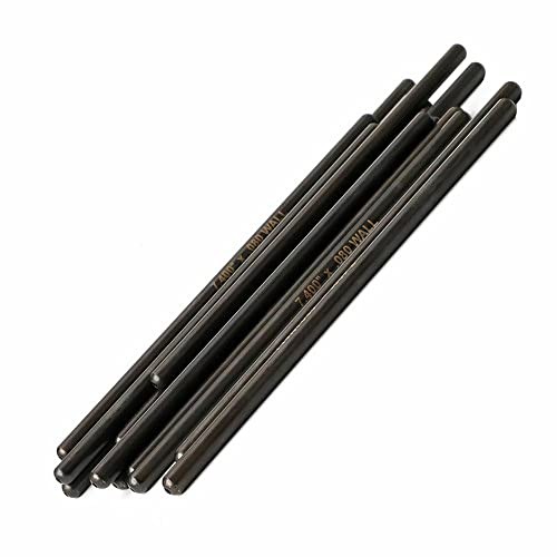 LS 5/16" Hardened 7.400" Chrome Pushrods, 16pcs Pushrod Kit Fit for GM LS1 LS2