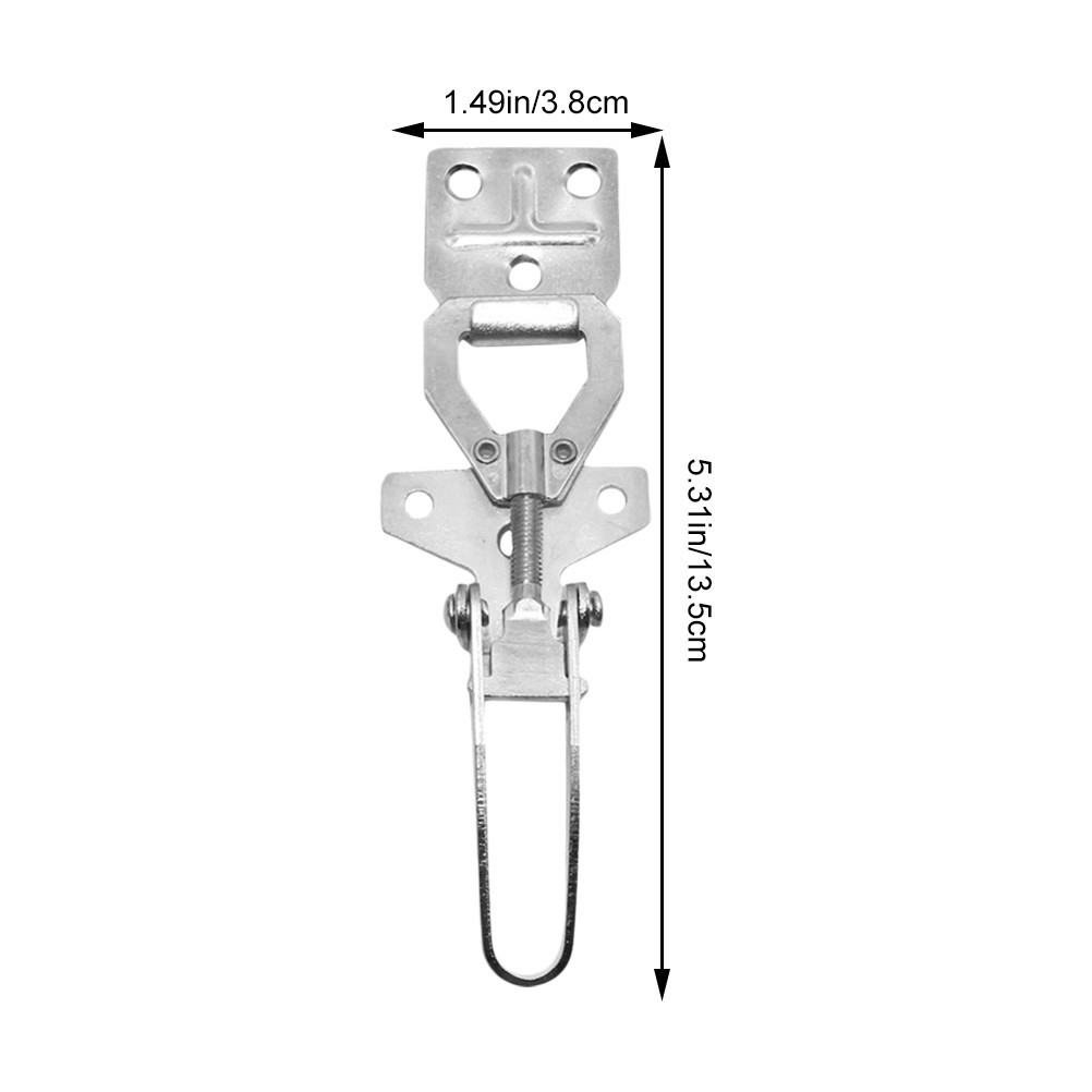 2Pcs Reusable Silver Hive Buckle Pull Latch Galvanized Steel Beekeeping Tools