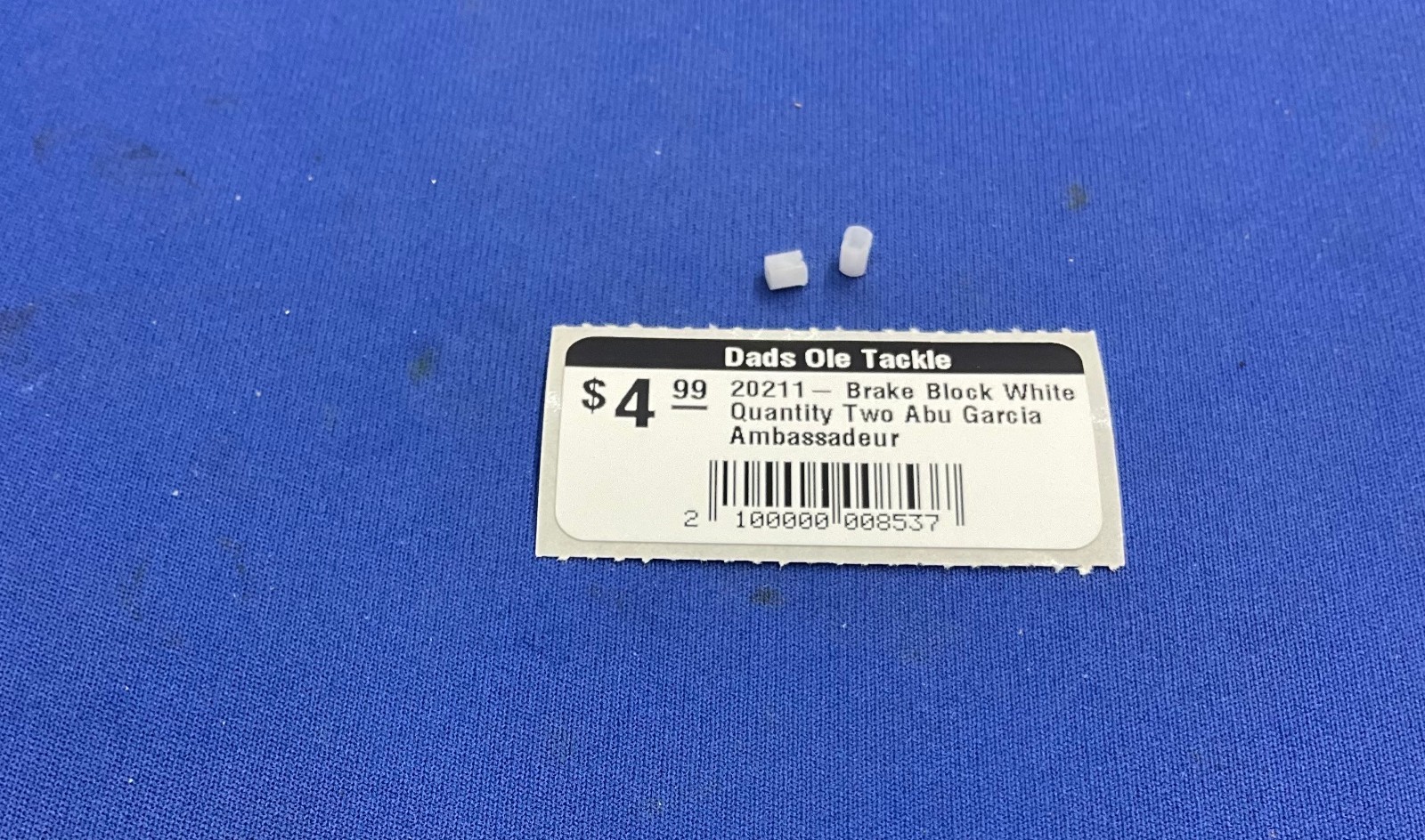 20211 - White Brake Block Quantity Two for Abu Garcia Ambassadeur Reels